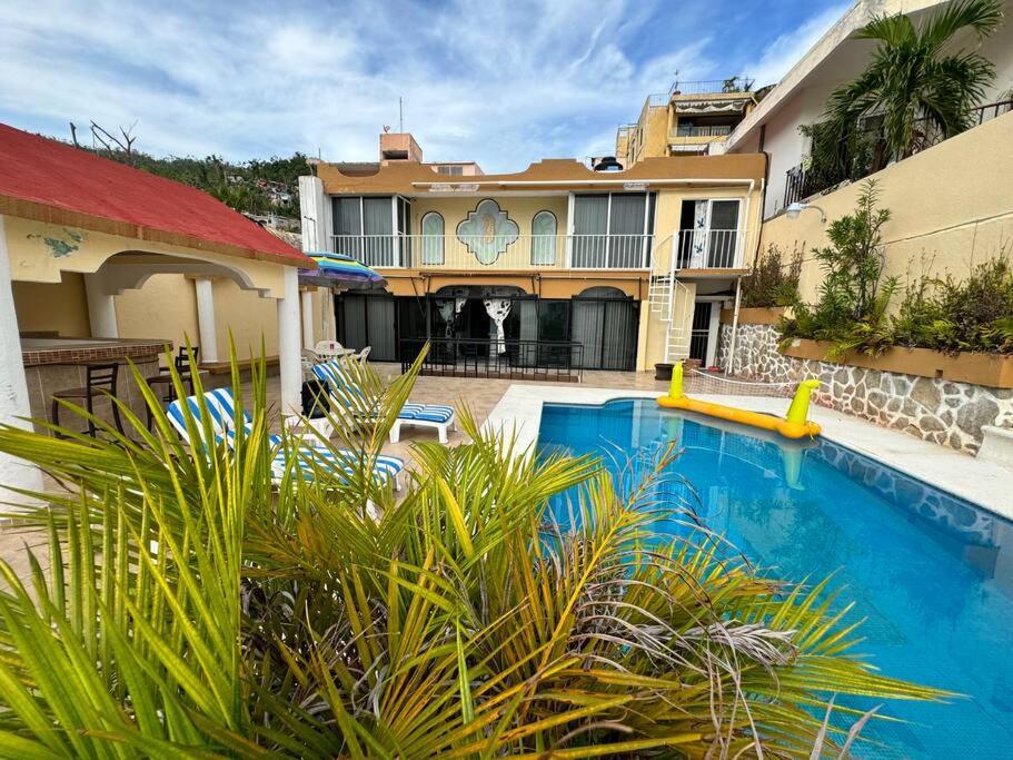 Blue Coast With Pool And Ocean View 10 To 35 P Villa Acapulco Exteriör bild