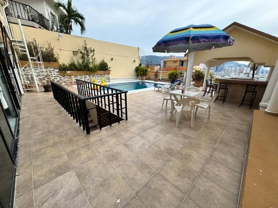 Blue Coast With Pool And Ocean View 10 To 35 P Villa Acapulco Exteriör bild